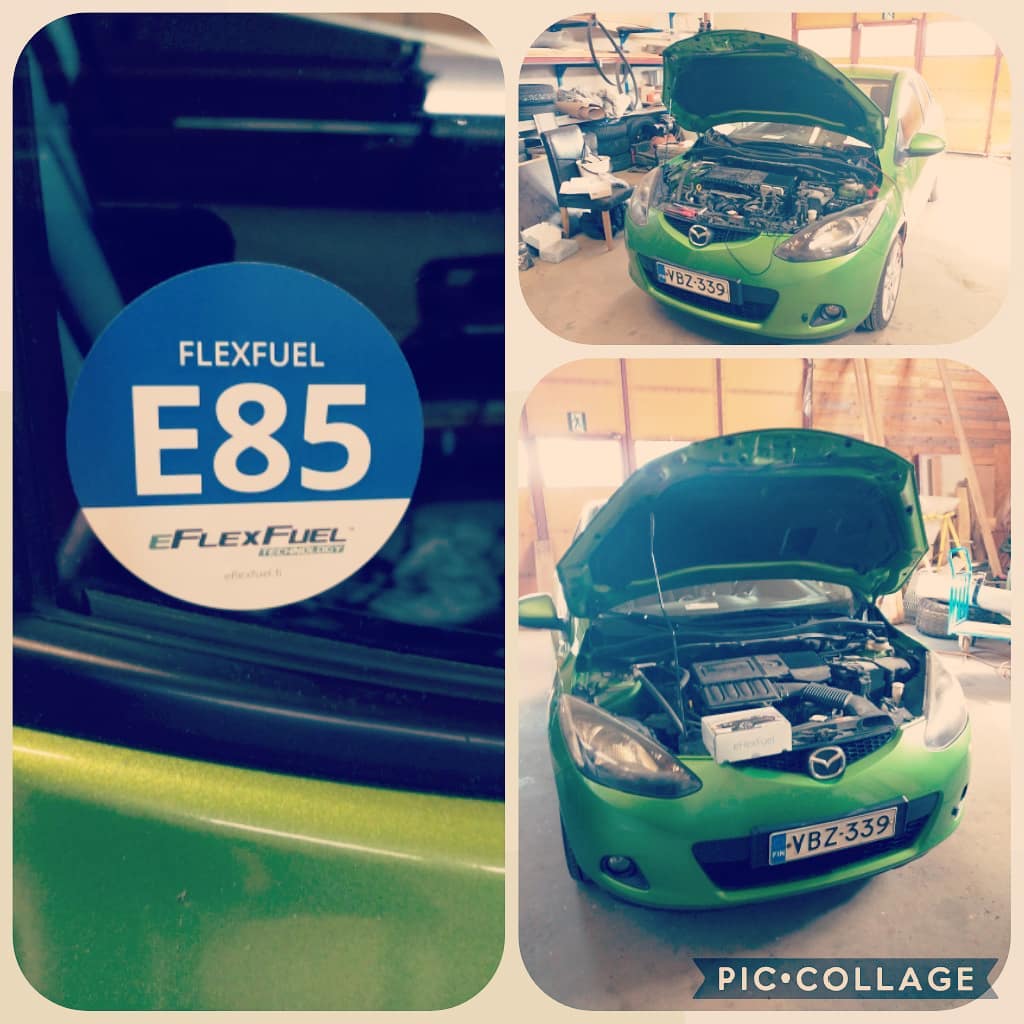 Nyt kulkee pikku sammakkokin normi bensan lisäks alkomahoolilla 😎